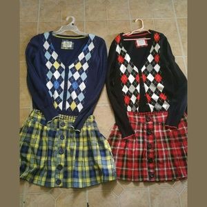 Lot of 2 Girls Justice uniform outfits size 16
